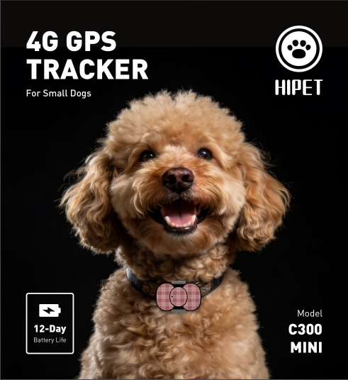 HIPET C300 mini 小型犬和猫 GPS 定位器